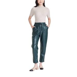 A New Day Green Faux Leather Pants